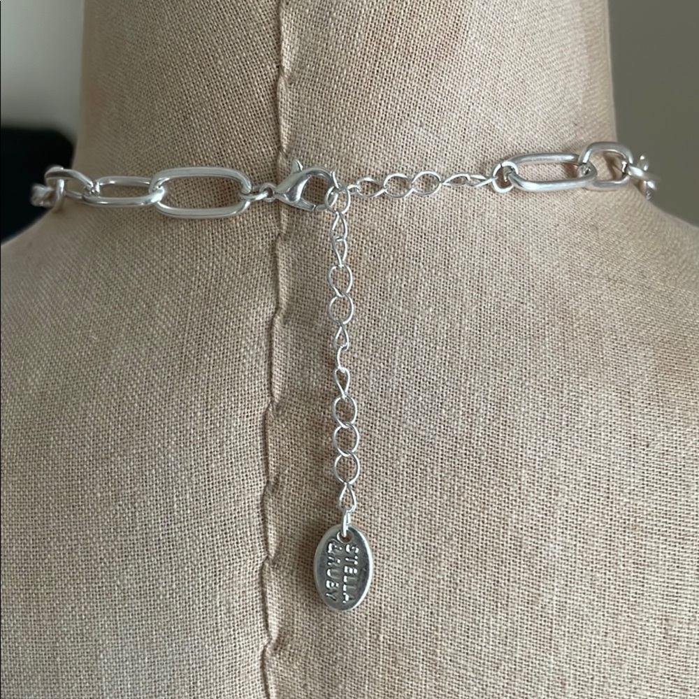 Two-Tone Chain Necklace - Picture 2 of 4